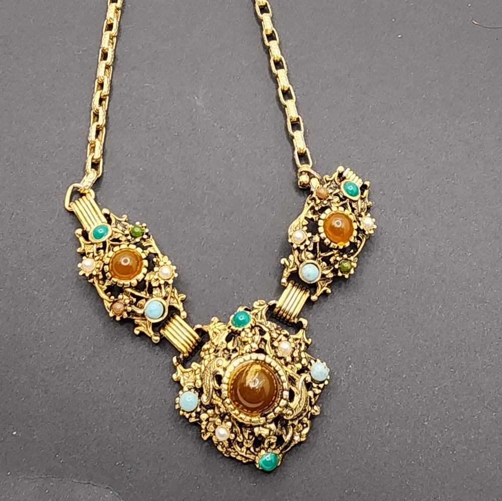 Massive Vintage Statement Necklace - image 3